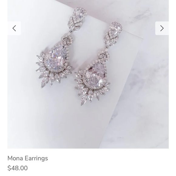 Bridal Earrings - Picture 3 of 3